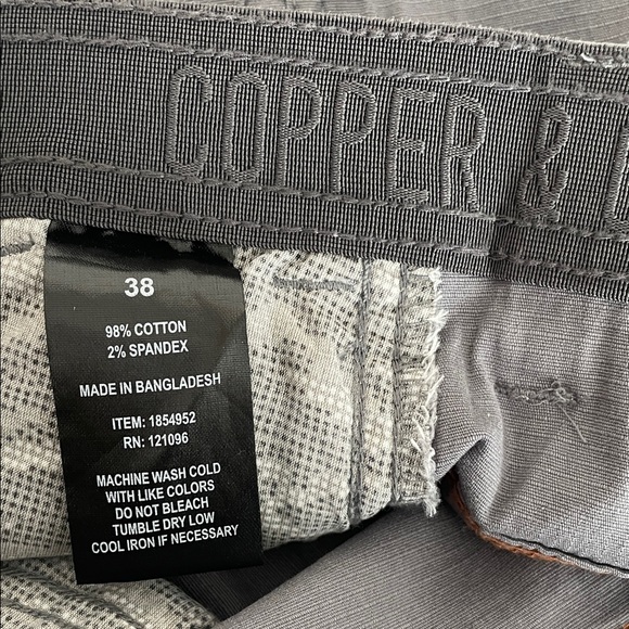 Copper & Oak Supply Co. Men's Venture Ripstop Stretch Cargo Short Gray 38 /Z8 - Picture 12 of 13